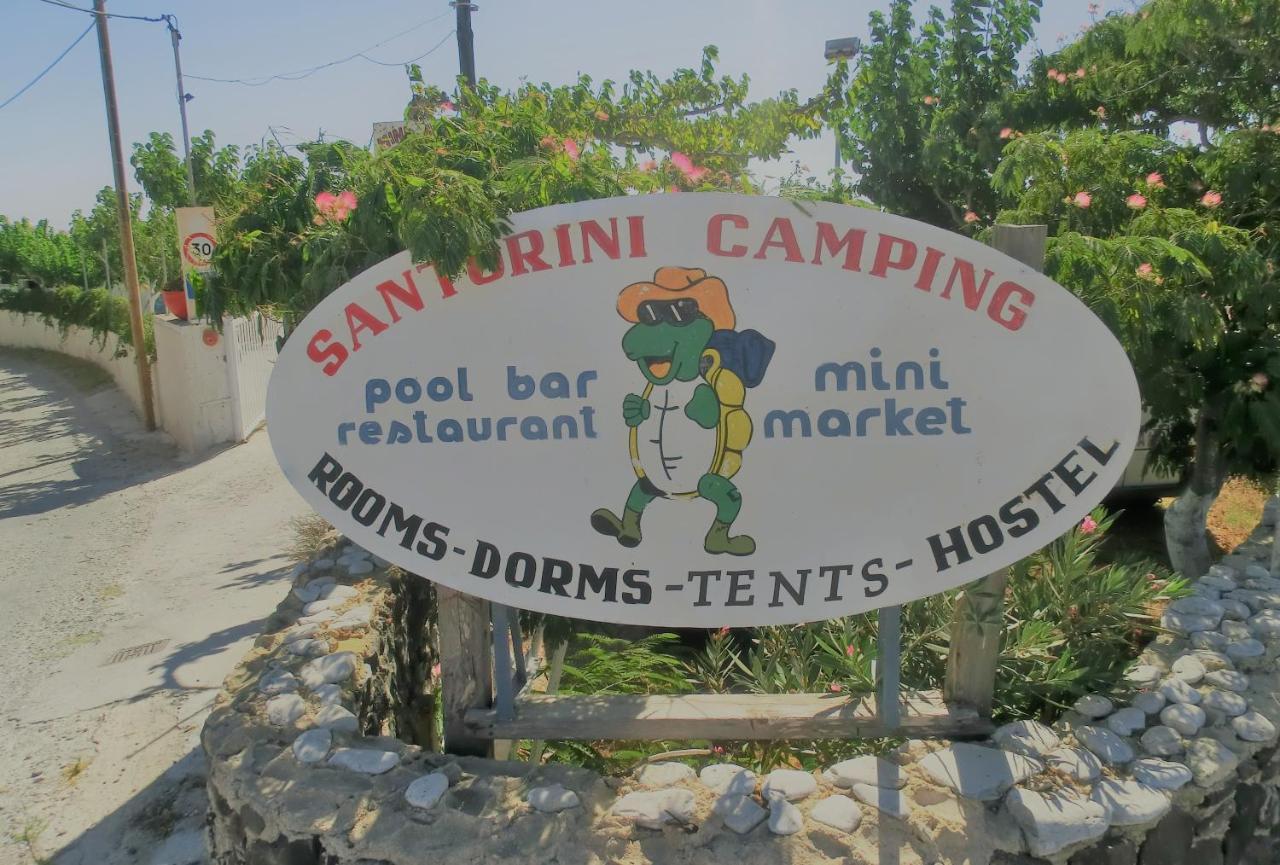 Santorini Camping & Hostel Fira  Bagian luar foto