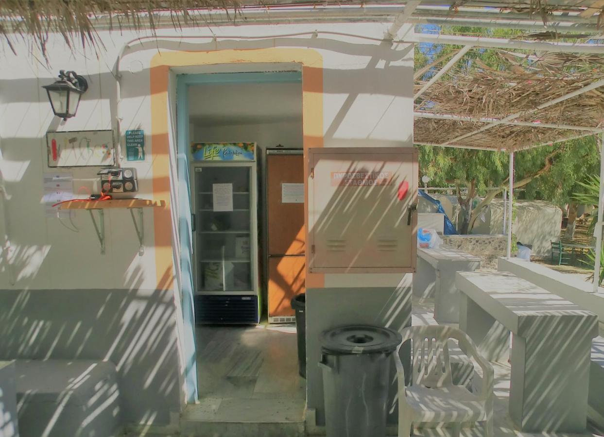 Santorini Camping & Hostel Fira  Bagian luar foto